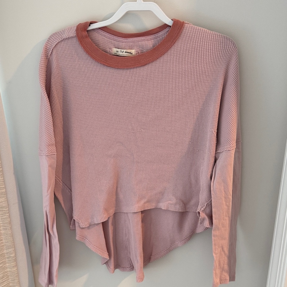 Free People Mauve Long Sleeve Top